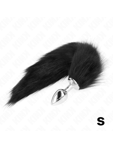 KINK - ANAL PLUG SIZE S 7 X 3 CM WITH SYNTHETIC TAIL 40 CM BLACK
