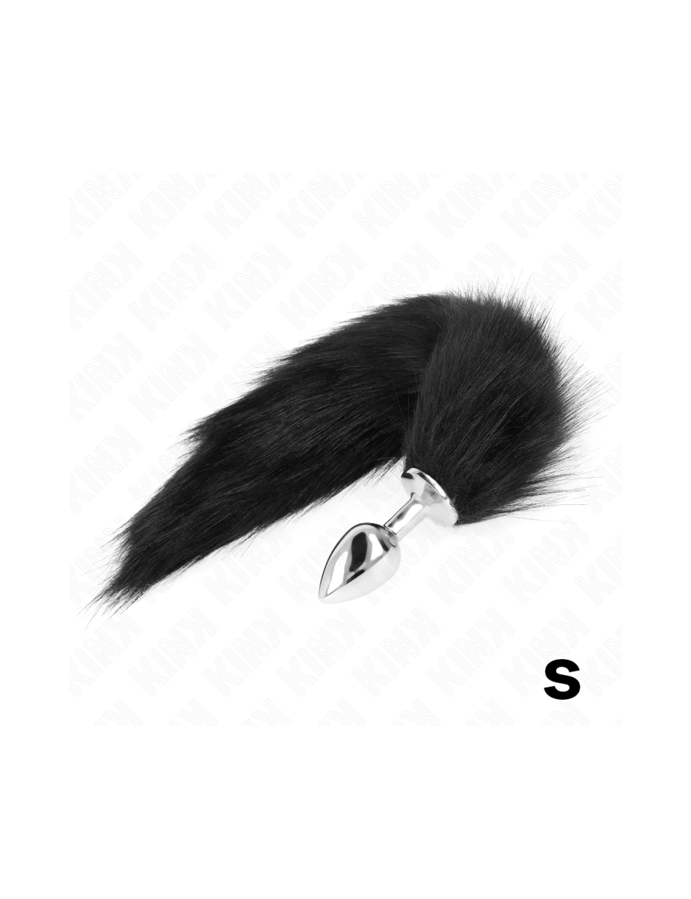 KINK - ANAL PLUG SIZE S 7 X 3 CM WITH SYNTHETIC TAIL 40 CM BLACK
