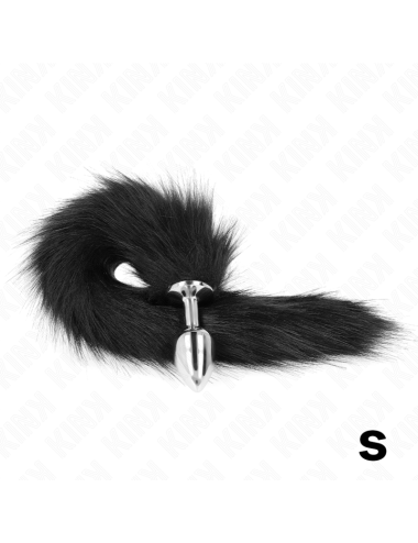 KINK - ANAL PLUG SIZE S 7 X 3 CM WITH SYNTHETIC TAIL 40 CM BLACK