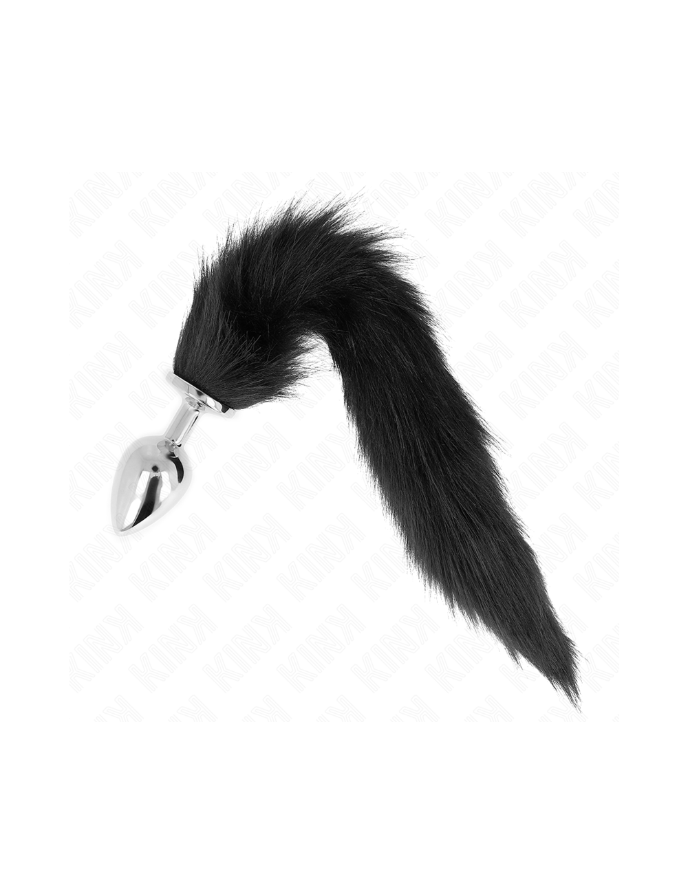 KINK - ANAL PLUG SIZE L 10 X 4 CM WITH SYNTHETIC TAIL 40 CM BLACK