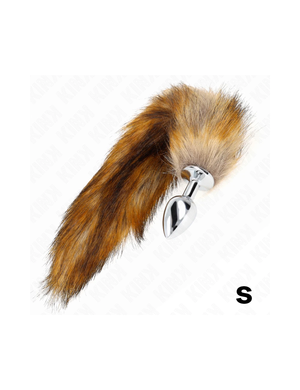 KINK - ANAL PLUG SIZE S 7 X 3 CM WITH SYNTHETIC TAIL 40 CM BROWN