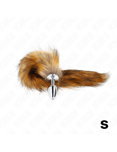 KINK - ANAL PLUG SIZE S 7 X 3 CM WITH SYNTHETIC TAIL 40 CM BROWN