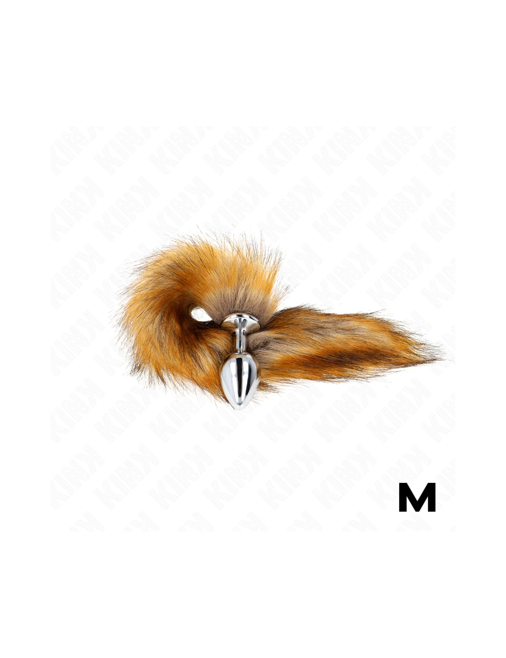 KINK - ANAL PLUG SIZE M 8 X 3.5 CM WITH SYNTHETIC TAIL 40 CM BROWN
