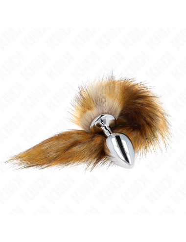KINK - ANAL PLUG SIZE L 10 X 4 CM WITH SYNTHETIC TAIL 40 CM BROWN