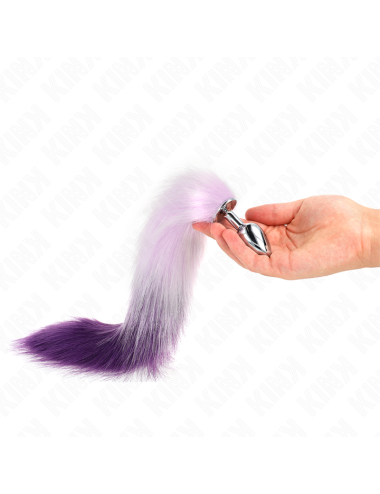 KINK - ANAL PLUG SIZE S 7 X 3 CM WITH SYNTHETIC TAIL 40 CM PURPLE
