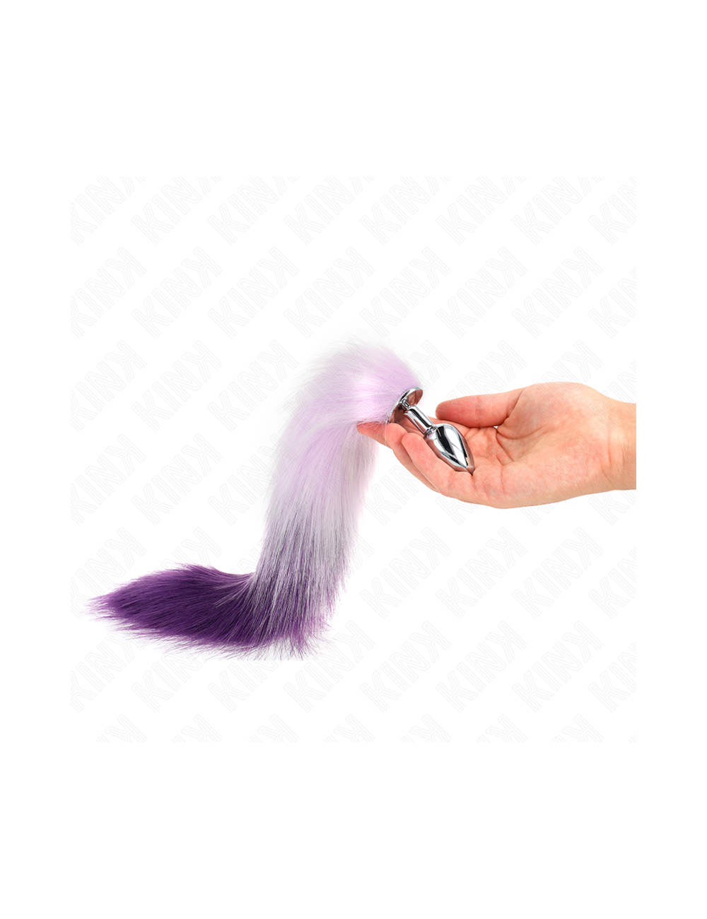 KINK - ANAL PLUG SIZE S 7 X 3 CM WITH SYNTHETIC TAIL 40 CM PURPLE