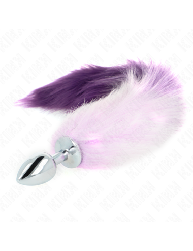 KINK - ANAL PLUG SIZE S 7 X 3 CM WITH SYNTHETIC TAIL 40 CM PURPLE