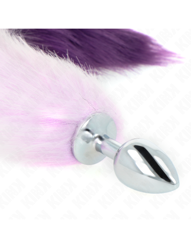 KINK - ANAL PLUG SIZE S 7 X 3 CM WITH SYNTHETIC TAIL 40 CM PURPLE