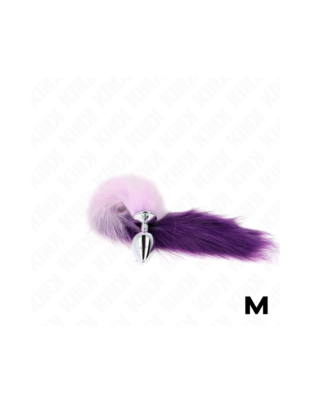 KINK - ANAL PLUG SIZE M 8 X 3.5 CM WITH SYNTHETIC TAIL 40 CM PURPLE