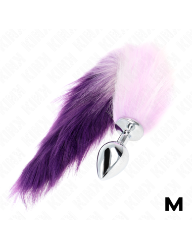 KINK - ANAL PLUG SIZE M 8 X 3.5 CM WITH SYNTHETIC TAIL 40 CM PURPLE