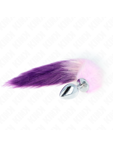 KINK - ANAL PLUG SIZE L 10 X 4 CM WITH SYNTHETIC TAIL 40 CM PURPLE