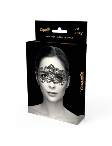 COQUETTE CHIC DESIRE - LACE MASK BLACK