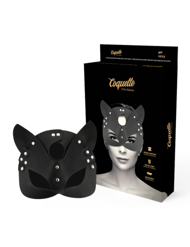 COQUETTE CHIC DESIRE - VEGAN LEATHER MASK WITH BUNNY EARS