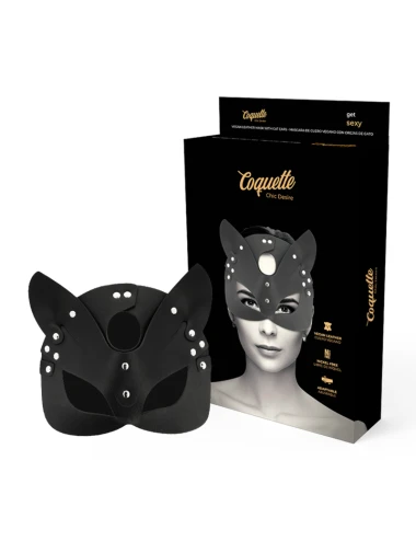 COQUETTE CHIC DESIRE - VEGAN LEATHER MASK WITH BUNNY EARS