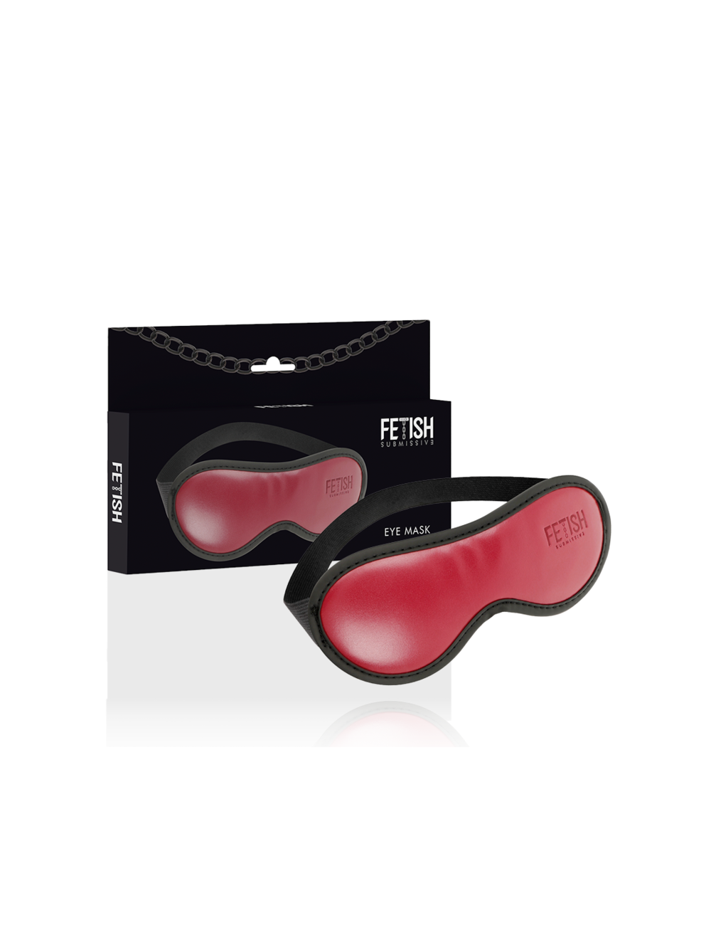 FETISH SUBMISSIVE DARK ROOM - VEGAN LEATHER MASK WITH NEOPRENE LINING FETISH SUBMISSIVE DARK ROOM - VEGAN LEATHER MASK WITH NEOPRENE LINING
