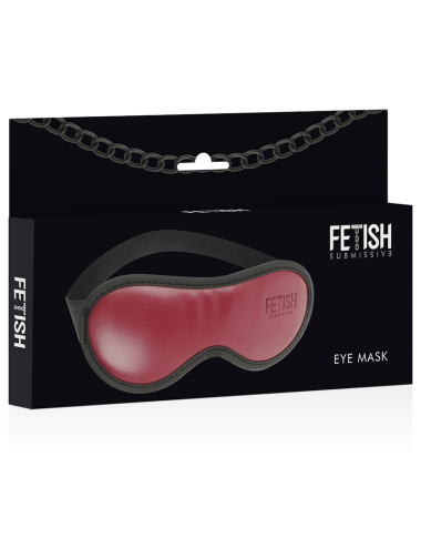FETISH SUBMISSIVE DARK ROOM - VEGAN LEATHER MASK WITH NEOPRENE LINING