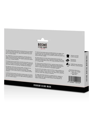 BEGME - RED EDITION PREMIUM BLIND MASK WITH NEOPRENE LINING