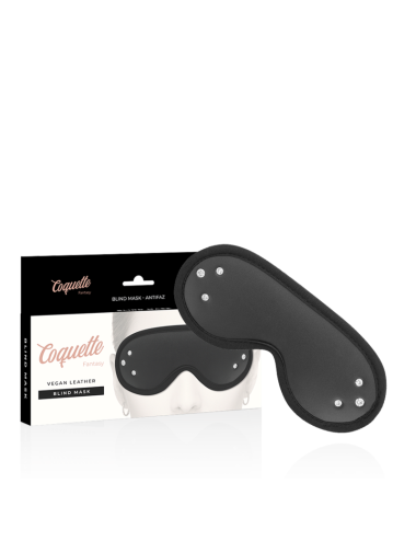 COQUETTE CHIC DESIRE - FANTASY VEGAN LEATHER BLIND MASK WITH NEOPRENE LINING