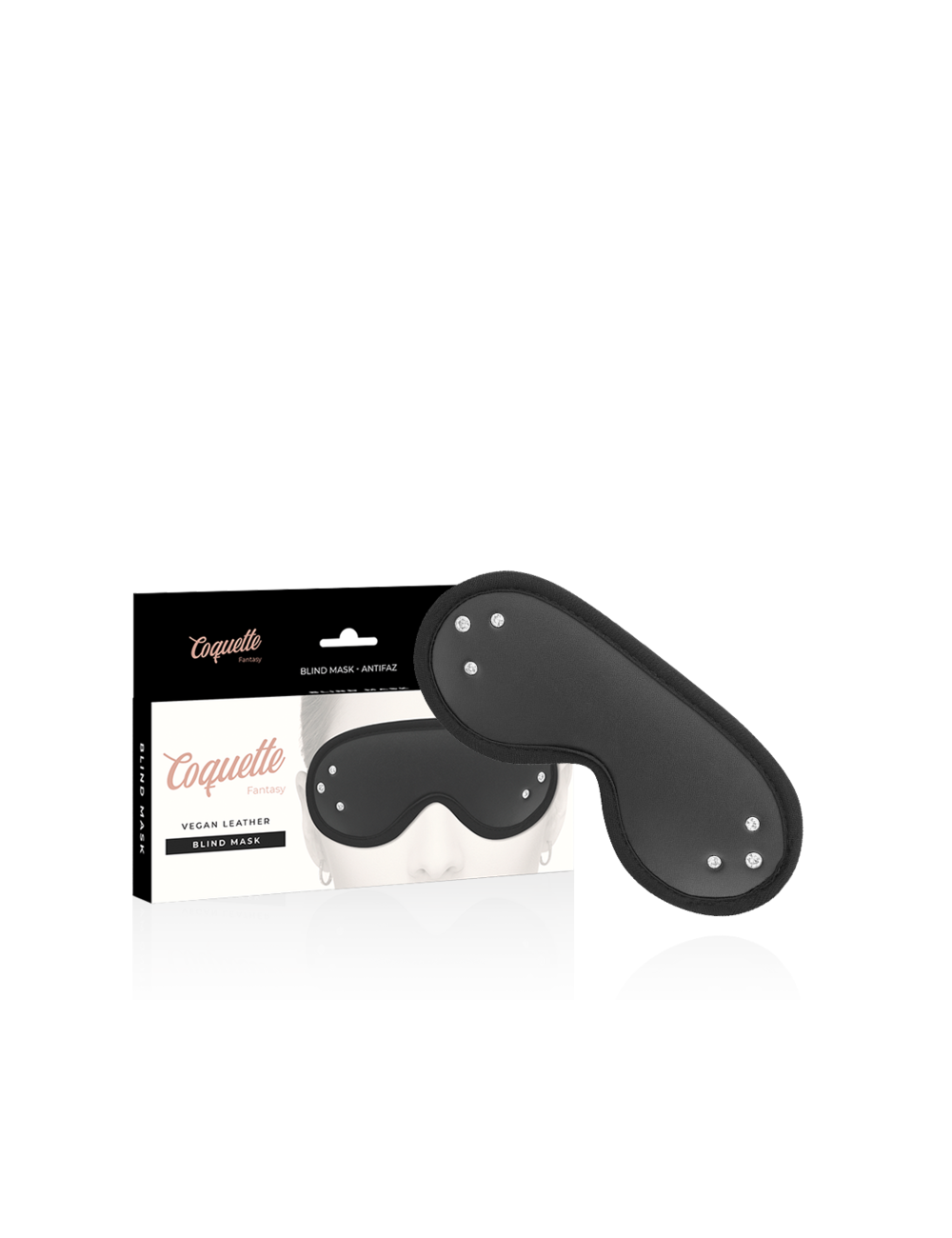 COQUETTE CHIC DESIRE - FANTASY VEGAN LEATHER BLIND MASK WITH NEOPRENE LINING