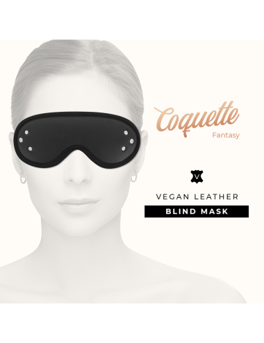 COQUETTE CHIC DESIRE - FANTASY VEGAN LEATHER BLIND MASK WITH NEOPRENE LINING