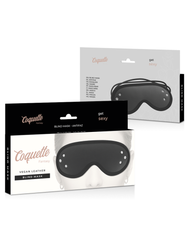 COQUETTE CHIC DESIRE - FANTASY VEGAN LEATHER BLIND MASK WITH NEOPRENE LINING