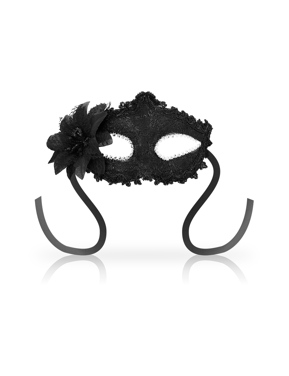 OHMAMA - ANTIZAZ MASKS VENETIAN STYLE SIDE FLOWER - BLACK OHMAMA - ANTIZAZ MASKS VENETIAN STYLE SIDE FLOWER - BLACK