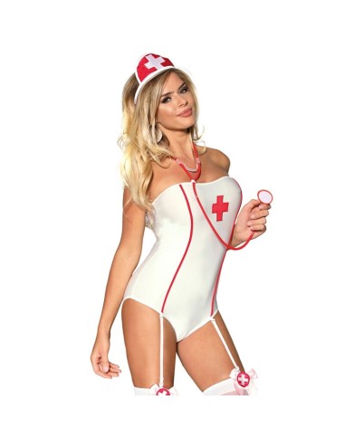 SUBBLIME - SEXY NURSE COSTUME WITH TEDDY S/M