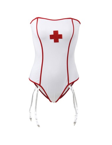 SUBBLIME - SEXY NURSE COSTUME WITH TEDDY S/M