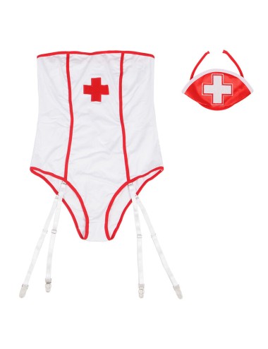 SUBBLIME - SEXY NURSE COSTUME WITH TEDDY S/M