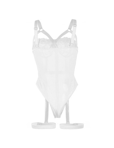 SUBBLIME - TEDDY WITH GARTER STRAP DETAIL CHEST WHITE L/XL