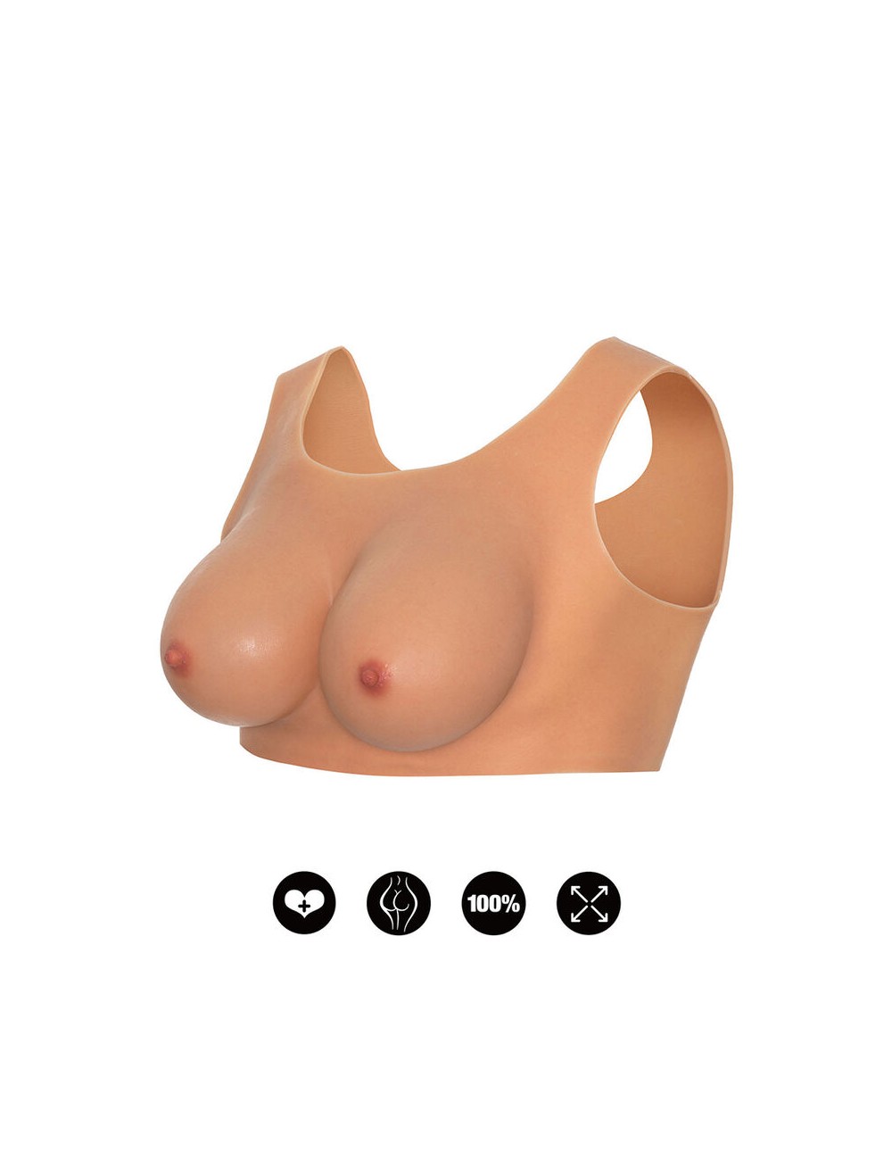 HIDDEN DESIRE - ALTER EGO WEARABLE BREAST TOP D-CUP FLESH HIDDEN DESIRE - ALTER EGO WEARABLE BREAST TOP D-CUP FLESH