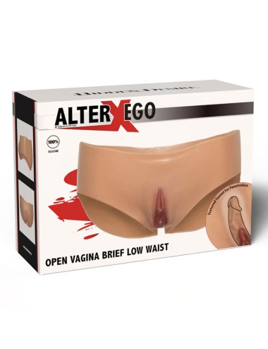 HIDDEN DESIRE - ALTER EGO OPEN VAGINA BRIEF LOW WAIST FLESH