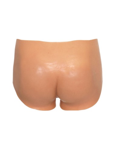 HIDDEN DESIRE - ALTER EGO OPEN VAGINA BRIEF HIGH WAIST FLESH