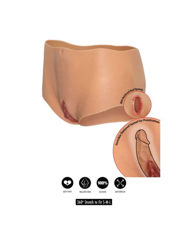 HIDDEN DESIRE - ALTER EGO OPEN VAGINA & ASS BRIEF MEDIUM WAIST FLESH