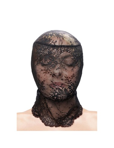 NS NOVELTIES - FETISH & FASHION LACE HOOD BLACK