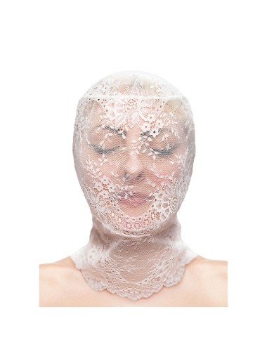 NS NOVELTIES - FETISH & FASHION LACE HOOD WHITE