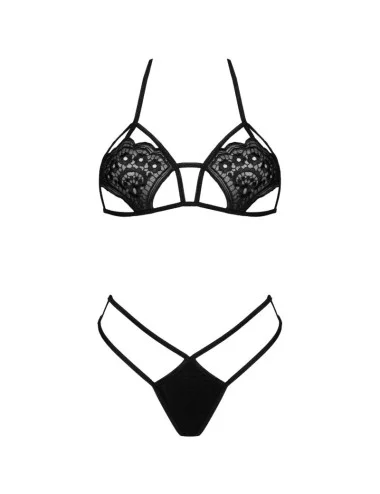 LIVCO CORSETTI FASHION - JIMENA LC 20216 BRA + THONG BLACK ONE SIZE