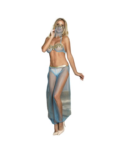 SUBBLIME - INDIA STYLE BLUE LINGERIE SET S/M