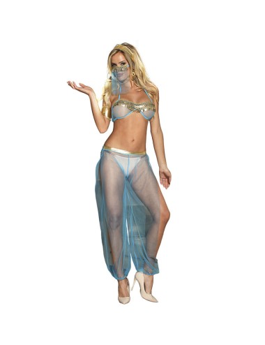 SUBBLIME - INDIA STYLE BLUE LINGERIE SET S/M