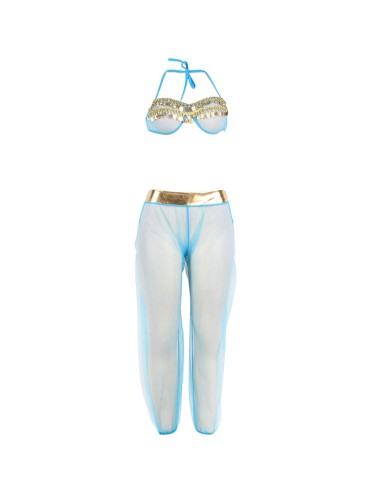 SUBBLIME - INDIA STYLE BLUE LINGERIE SET S/M