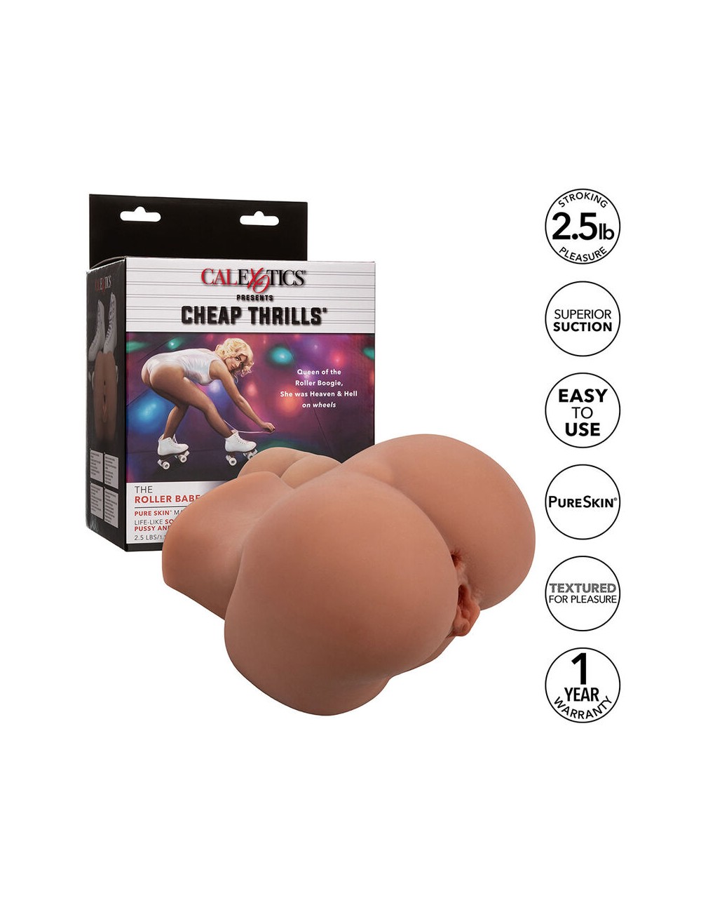 CALEXOTICS - THE ROLLER BABE LE MASTURBATEUR DOUBLE RÉALISTE FLESH CALEXOTICS - THE ROLLER BABE LE MASTURBATEUR DOUBLE RÉALISTE FLESH