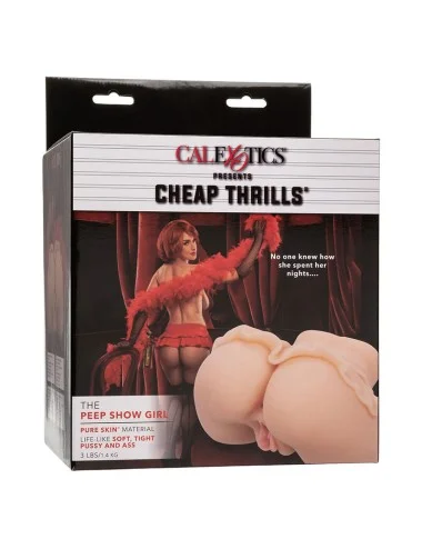 CALEXOTICS - THE PEEP SHOW GIRL DOUBLE MASTURBATEUR RÉALISTE CHAIR