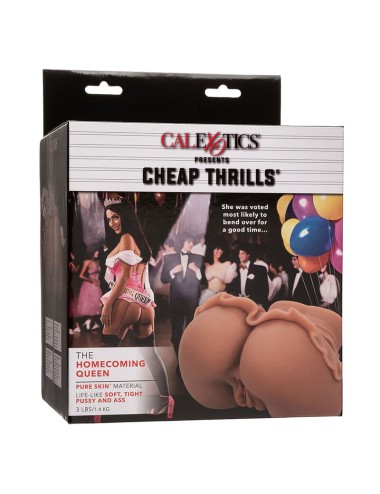 CALEXOTICS - LA REINE DU RETOUR À LA MAISON MASTURBATEUR DOUBLE RÉALISTE CARAMEL