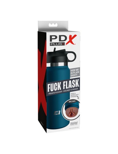 PDX PLUS - FUCK FLASK VAGINE STROKER DISCRET MODÈLE MARRON 1