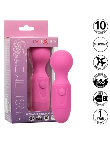 CALEXOTICS - FIRST TIME MASSEUR RECHARGEABLE 10 VIBRATIONS ROSE