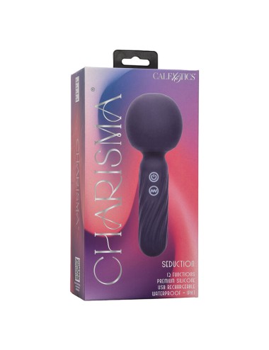 CALEXOTICS - CHARISMA SEDUCTION MASSAGER 12 FUNCTIONS 17.75 CM X 6.25 CM PURPLE