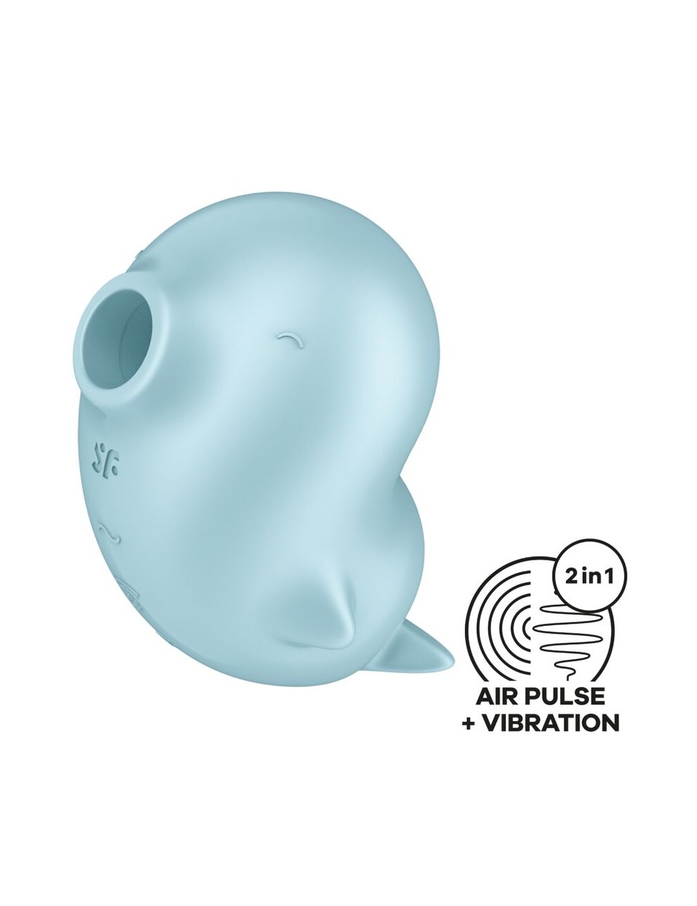 SATISFYER - SASSY SEAL STIMULATOR & VIBRATOR BLUE SATISFYER - SASSY SEAL STIMULATOR & VIBRATOR BLUE