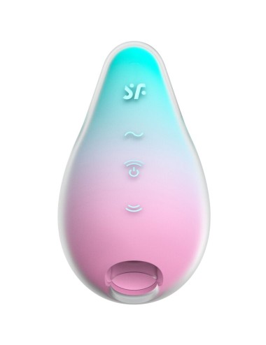 SATISFYER - MERMAID VIBES STIMULATOR & VIBRATOR MINT AND PINK