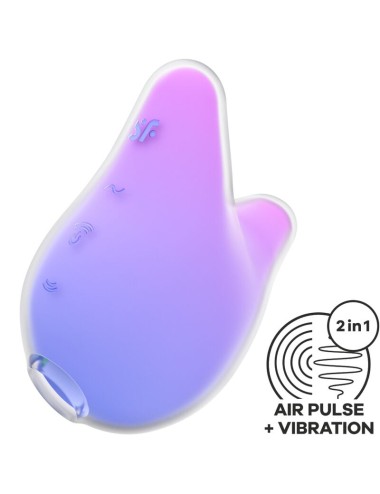 SATISFYER - MERMAID VIBES STIMULATOR & VIBRATOR VIOLET AND PINK