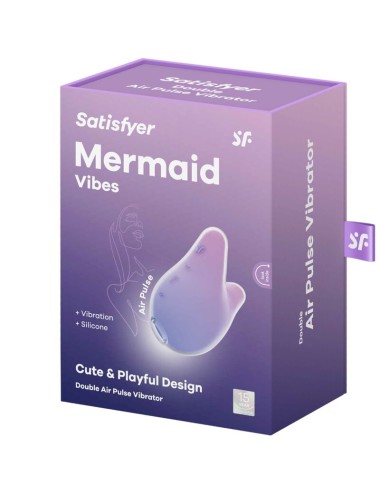 SATISFYER - MERMAID VIBES STIMULATOR & VIBRATOR VIOLET AND PINK